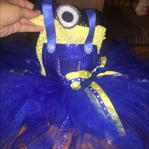 Toddler Handmade Minion Costume & Headband